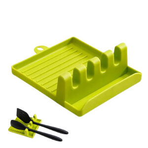 Silicone Utensil Rest With Drip Pad