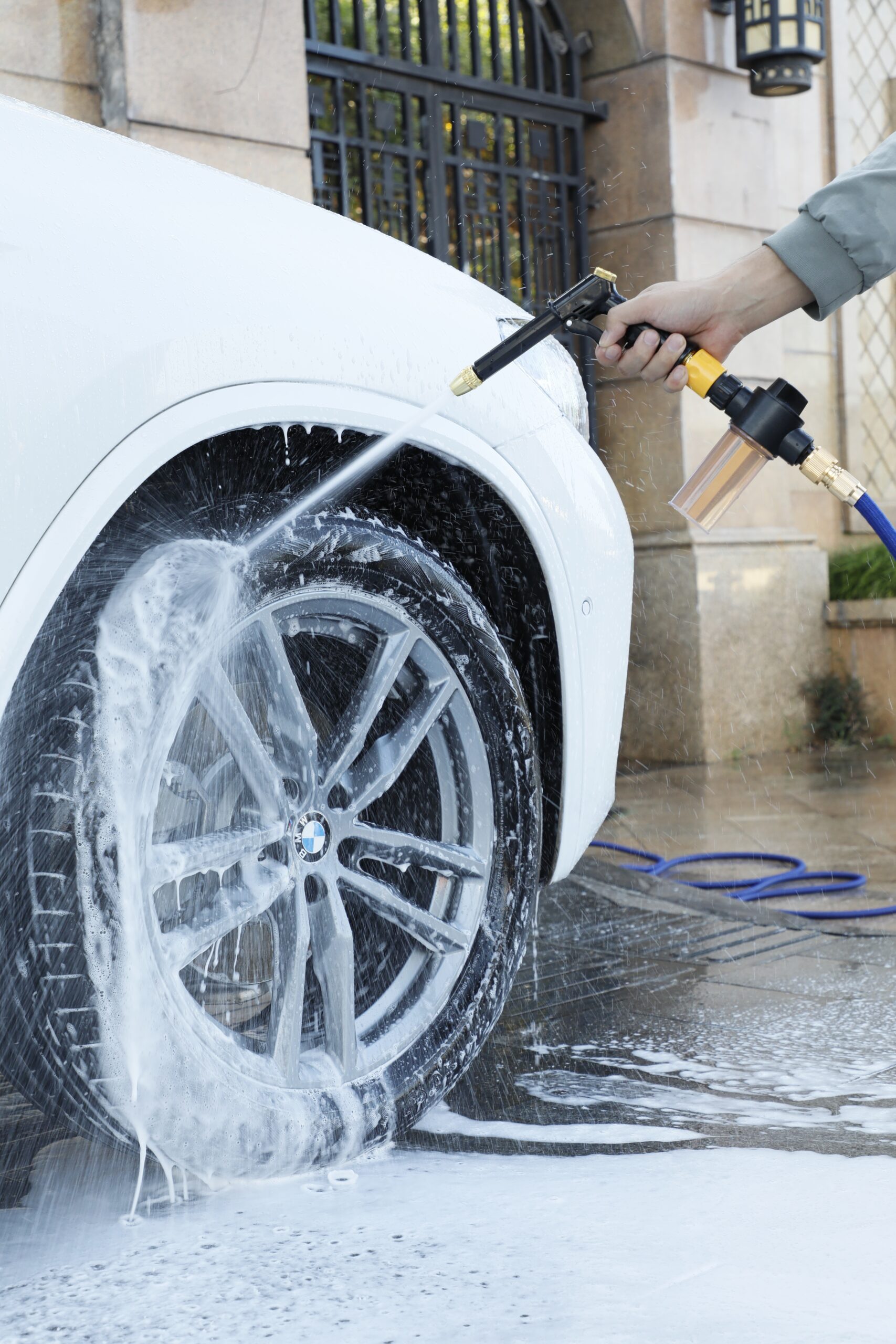 Portable High-Pressure Water Gun For Cleaning Car Wash Machine Garden Watering Hose Nozzle Sprinkler Foam Water Gun Wholesale