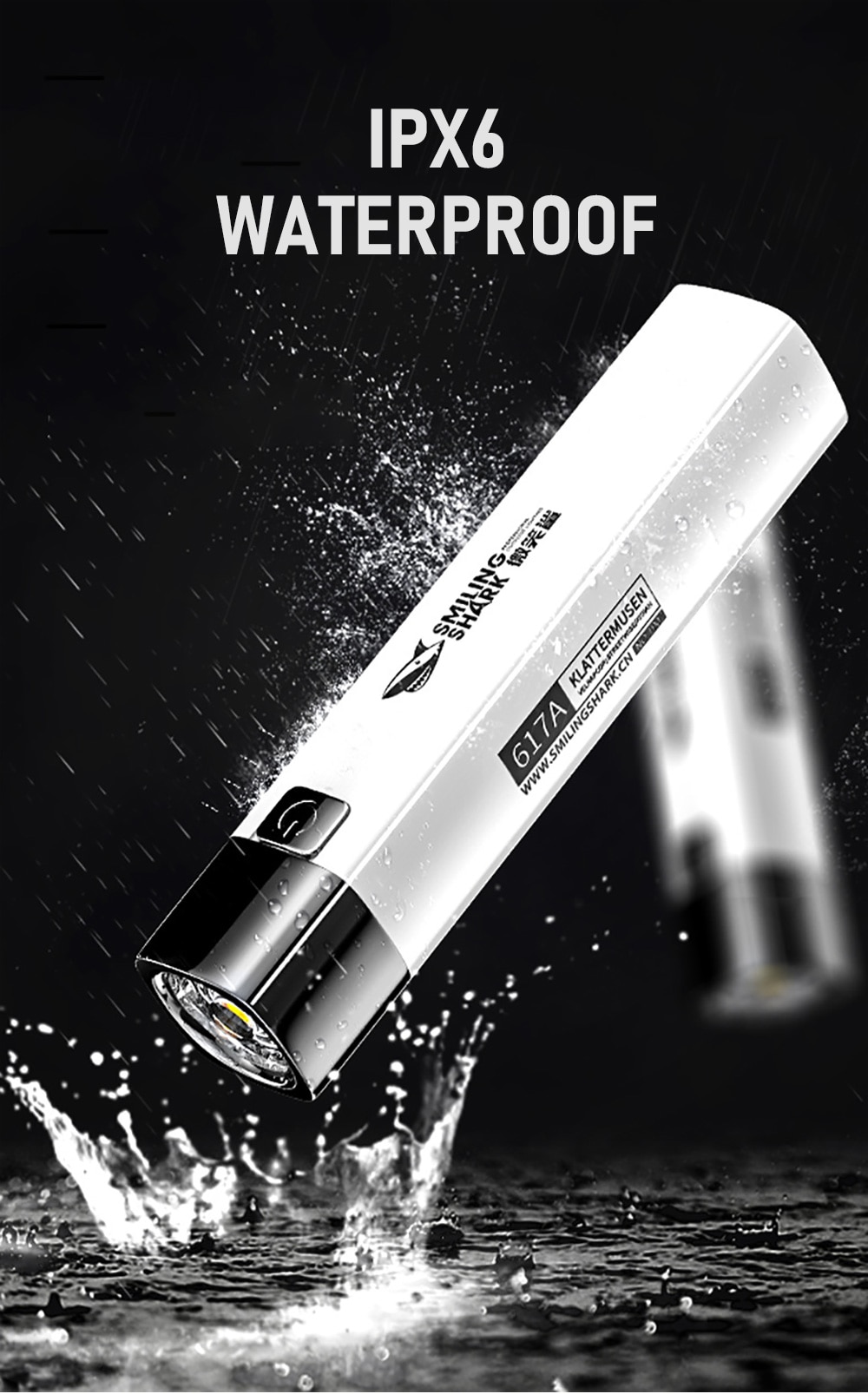Mini Portable Super Bright Small Household Long-Range Outdoor Lighting Led Strong Light Flashlight