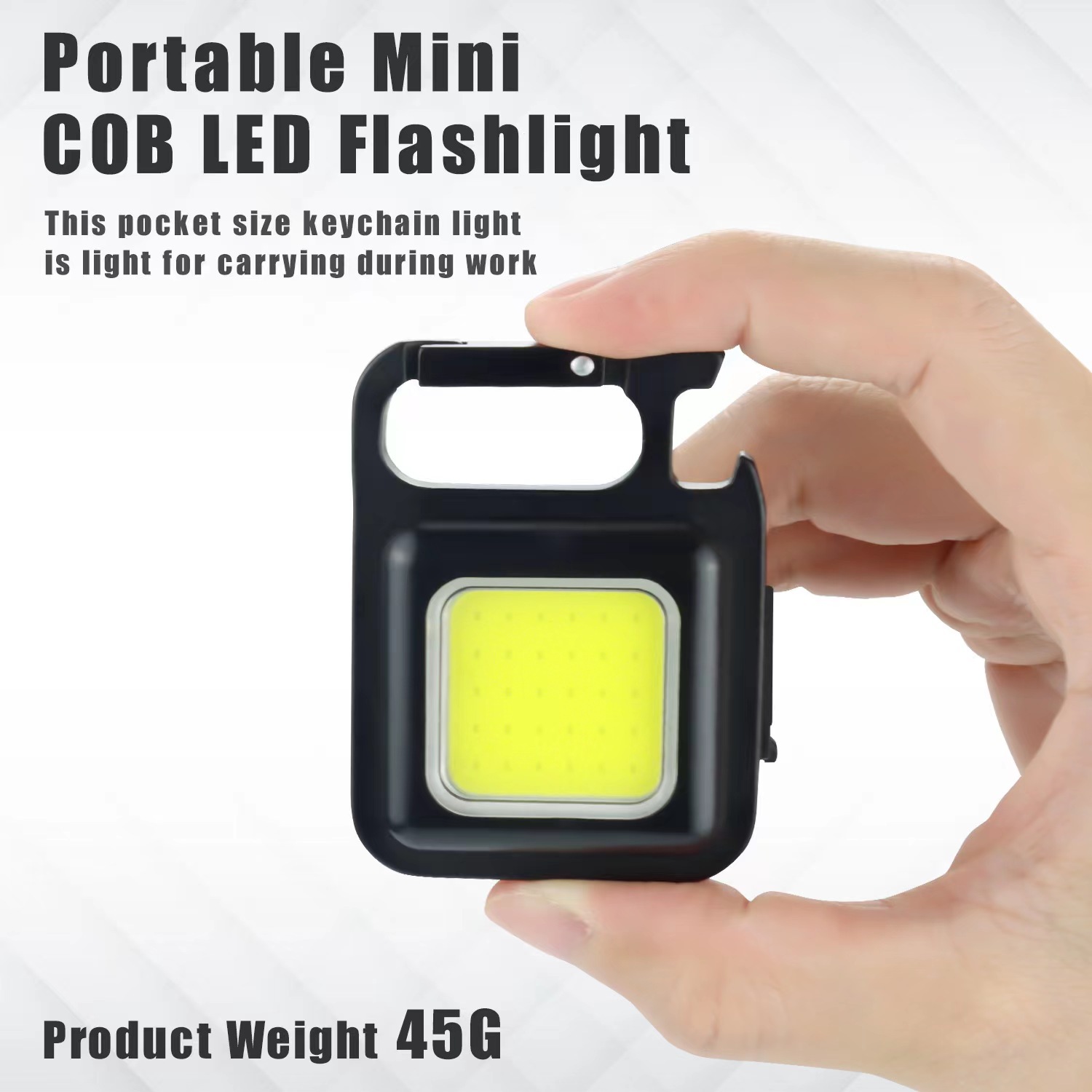 Multifunctional Mini Glare COB Keychain Light USB Charging Emergency Lamps Strong Magnetic Repair Work Outdoor Camping Light