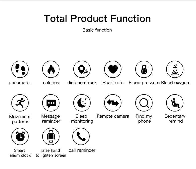 D18 smart Bracelet color round screen heart rate blood pressure sleep monitor walking exercise fitness smart Watch