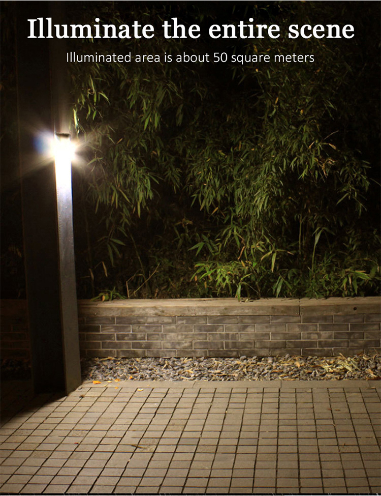 LED Solar Wall Lamp All Sides Luminous Solar Induction Lamp Human Courtyard Wall Lamp Waterproof Stairs Outdoor Light