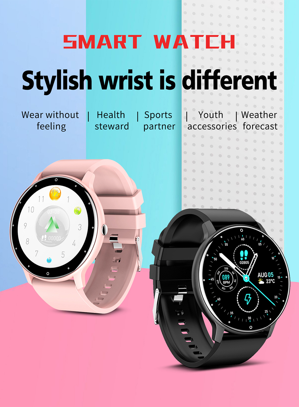 2022 Smart Watch Men Women Full Touch Screen Sport Fitness Watch Man IP67 Waterproof Bluetooth For Android IOS Smartwatch Men