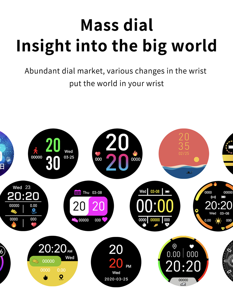 2022 Smart Watch Men Women Full Touch Screen Sport Fitness Watch Man IP67 Waterproof Bluetooth For Android IOS Smartwatch Men
