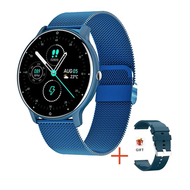 blue mesh belt
