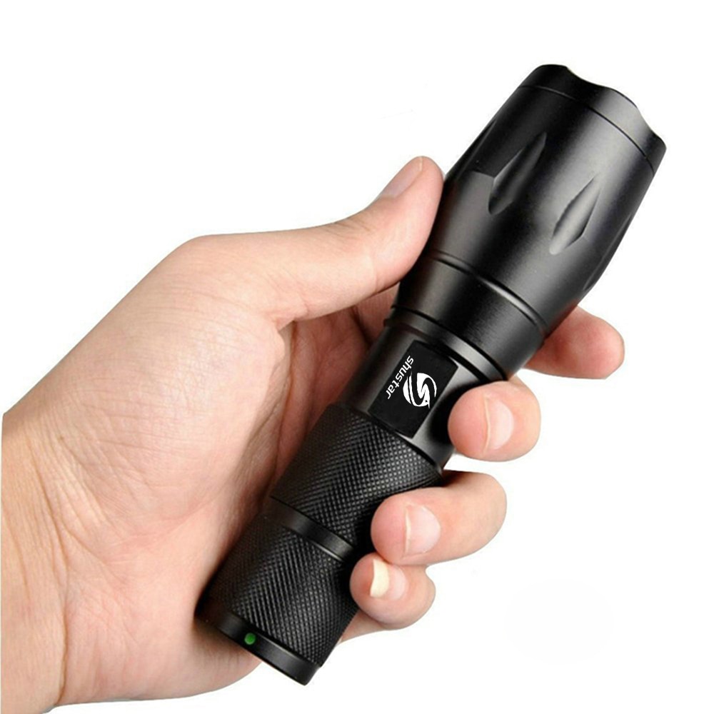 Super bright LED Flashlight Zoomable Torch 5 lighting modes Aluminum Alloy Camping Light Waterproof material