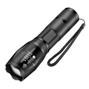 5 lighting modes Super bright LED Zoomable Waterproof Torch