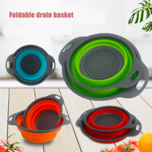 Silicone Plastic Foldable Vegetable Basket