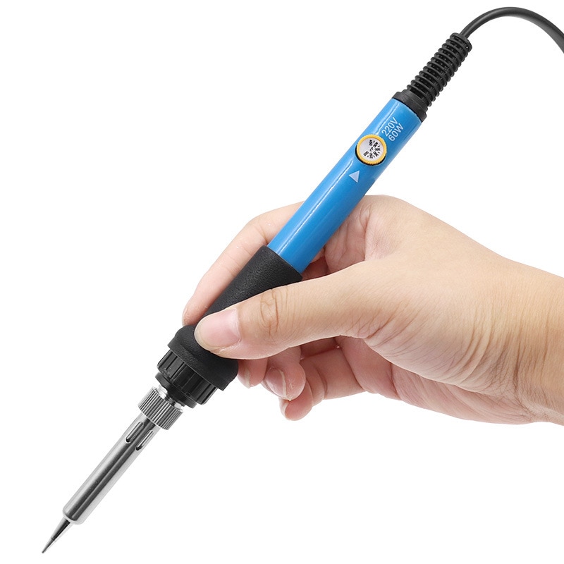 Adjustable Temperature Electric Soldering Iron V V 60W 80W Welding Solder Heating Nib Repair Tool