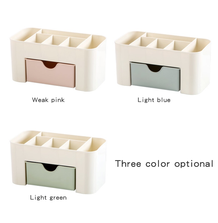 Drawer type makeup box in dormitory organize plastic shelving cosmetic skin care dresser desktop storage box