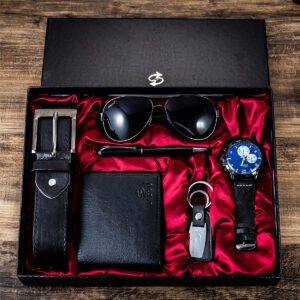 Business Gift Box For Men Containing Wallet belt watch pen glasses Etc.