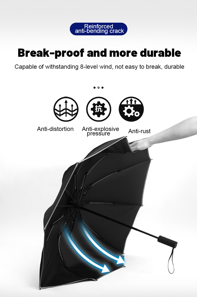 Windproof Double Layer Resistant Umbrella Fully Automatic Rain Men Women Luxury Business Male Large Umbrellas Parasol