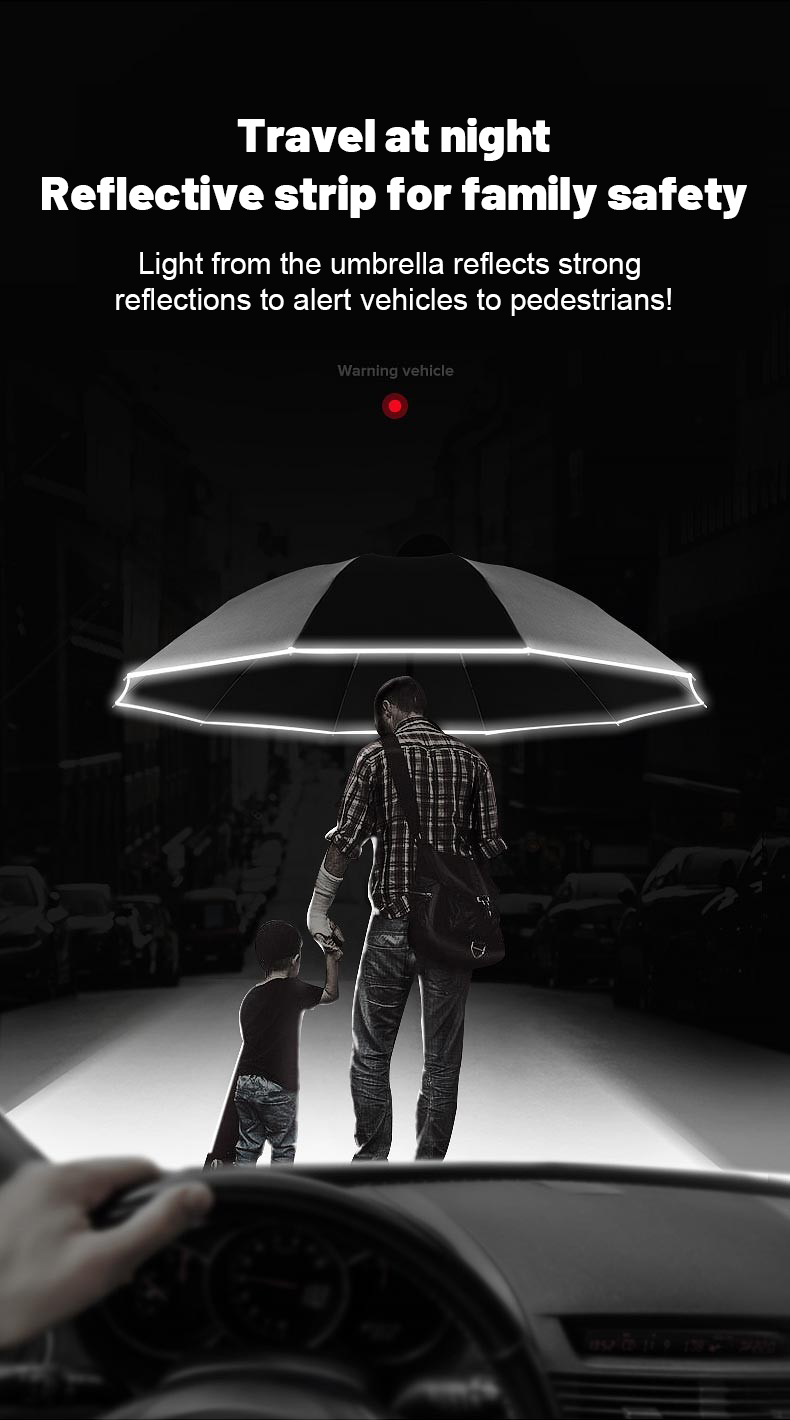 Windproof Double Layer Resistant Umbrella Fully Automatic Rain Men Women Luxury Business Male Large Umbrellas Parasol