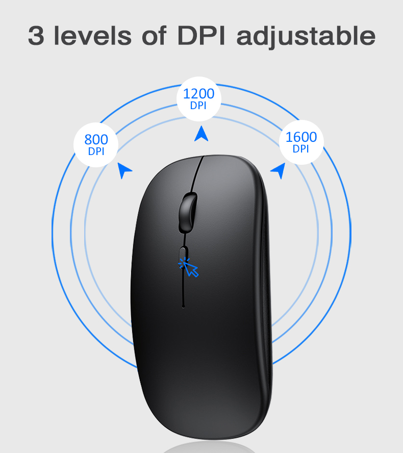 Bluetooth Mouse Tablet Notebook Office Dual Battery Bluetooth Mouse Single Mode G Silent Thin Wireless Mouse