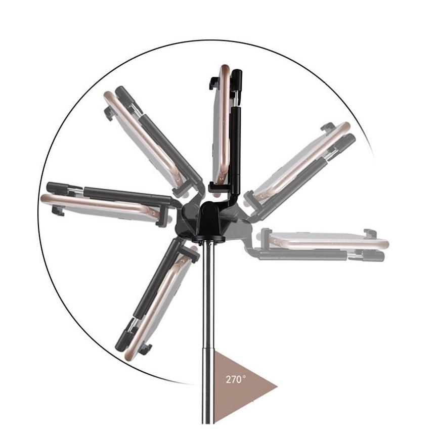 Selfie Stick-Degree Photo Holder Lengthened Tripod Live Broadcast Support All Mobile Phones Bluetooth Remote Control TikTok Shoo