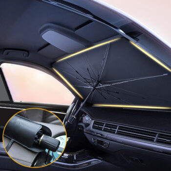 Vehicle Interior Windshield  Heat Protection Sunshade Umbrella