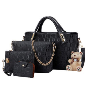 4Pcs   Elegant PU Leather  Women Bags Set