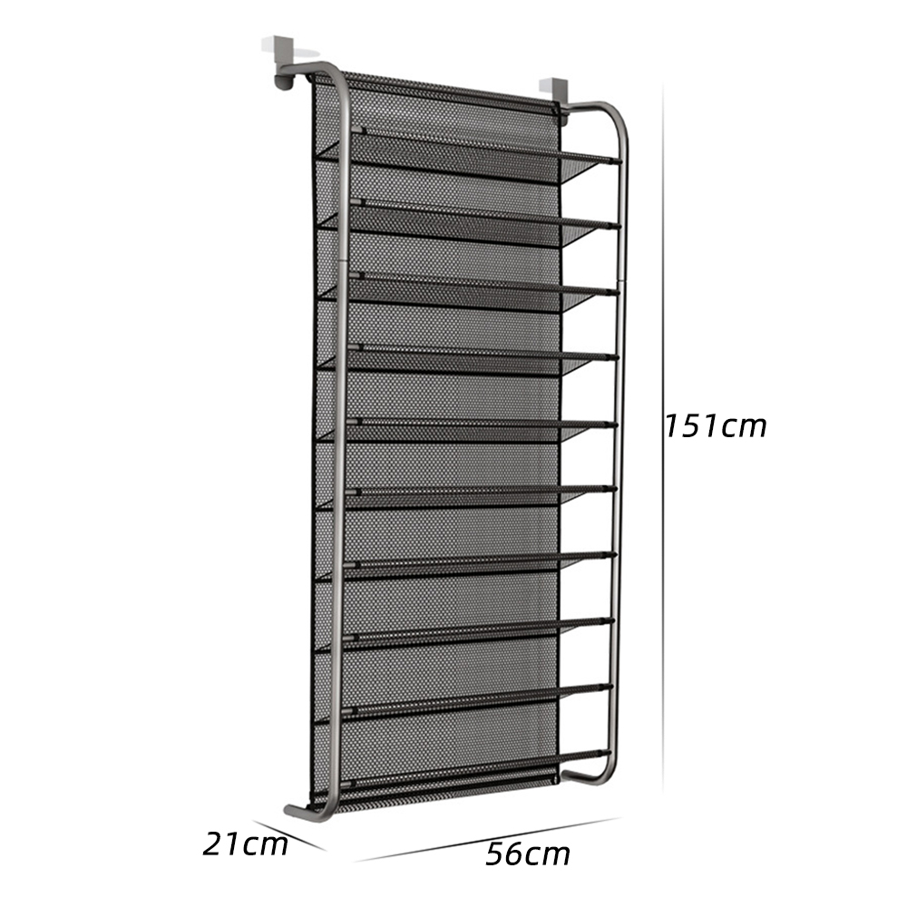 Door Hanging Multi-layer Shoe Rack Wall-mounted Space-saving Shoe Storage Box Behind The Door Simple Household Shoe Cabinet