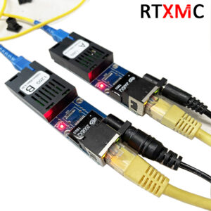 Supper mini FTTH 1 Pair Gigabit Fiber Optical Media Converter 10/100/1000Mbps  Single Mode Single Fiber SC Port 20KM PCBA