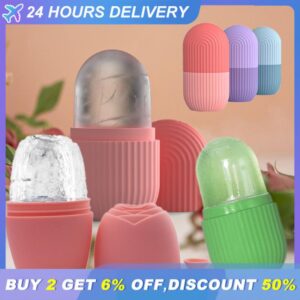 Silicone Ice Cube Face Massage Roller For Skin Care