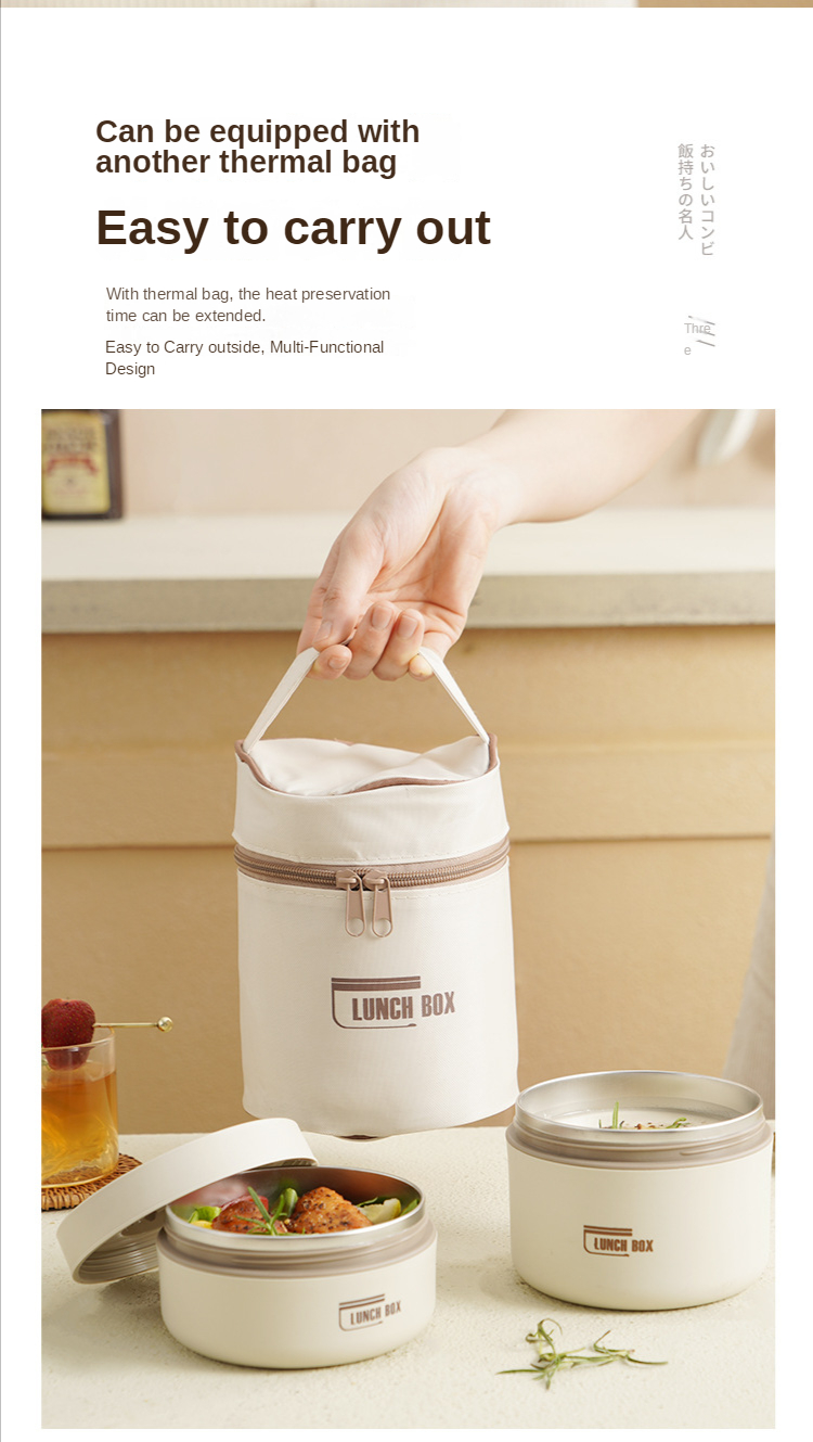 Portable insulated lunch lunch box