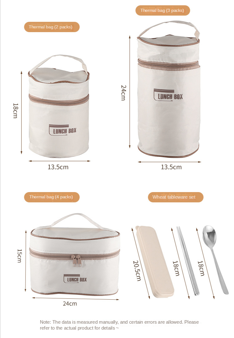 Portable insulated lunch lunch box