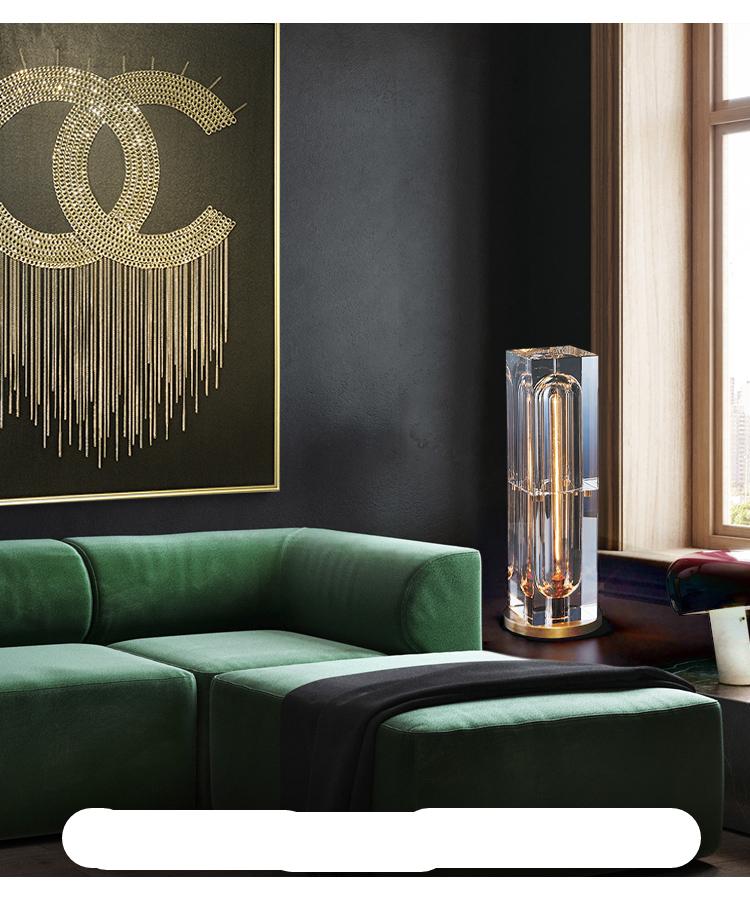 Nordic Luxury Crystal LED Desk Lights