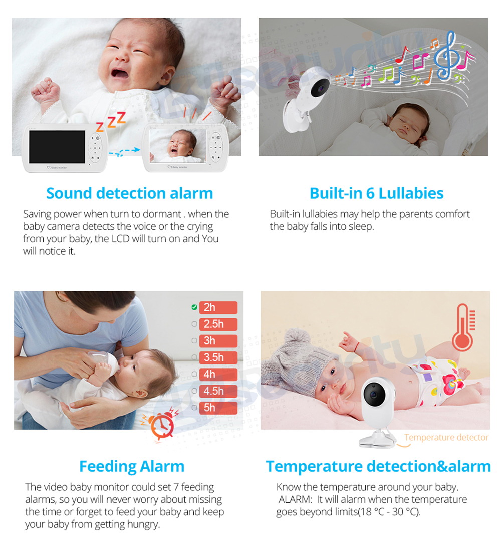 Wireless Color Baby Monitor Device