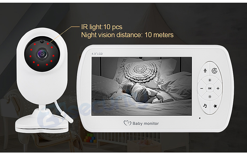 Wireless Color Baby Monitor Device