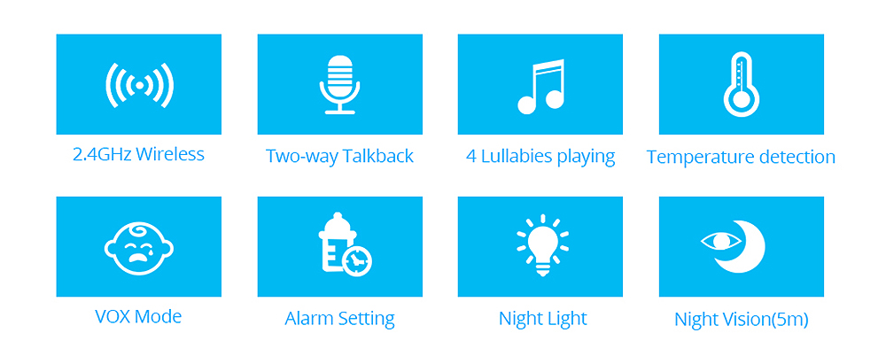 Wireless Color Baby Monitor Device