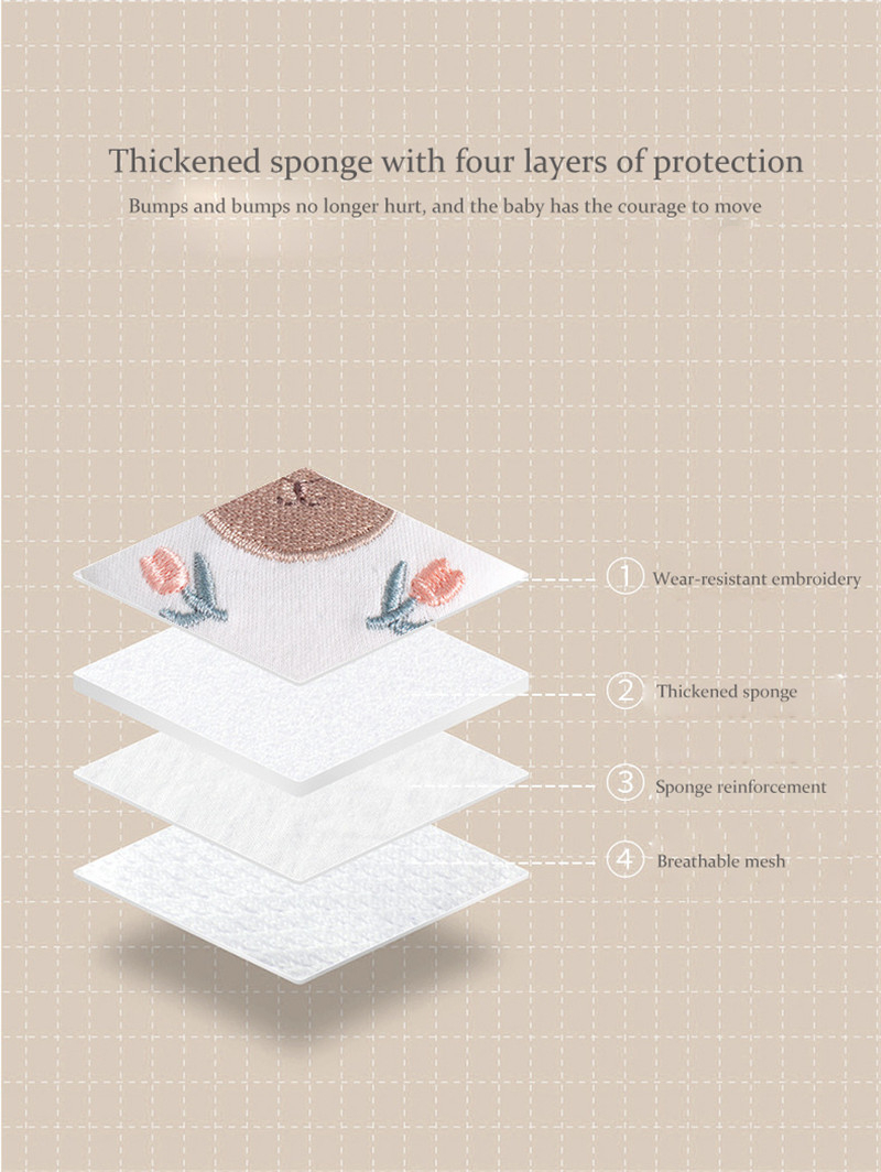 Baby Crawling Cotton Knee Pads