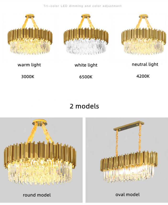 Suspended Modern Luxury Luminous Chandeller Lights