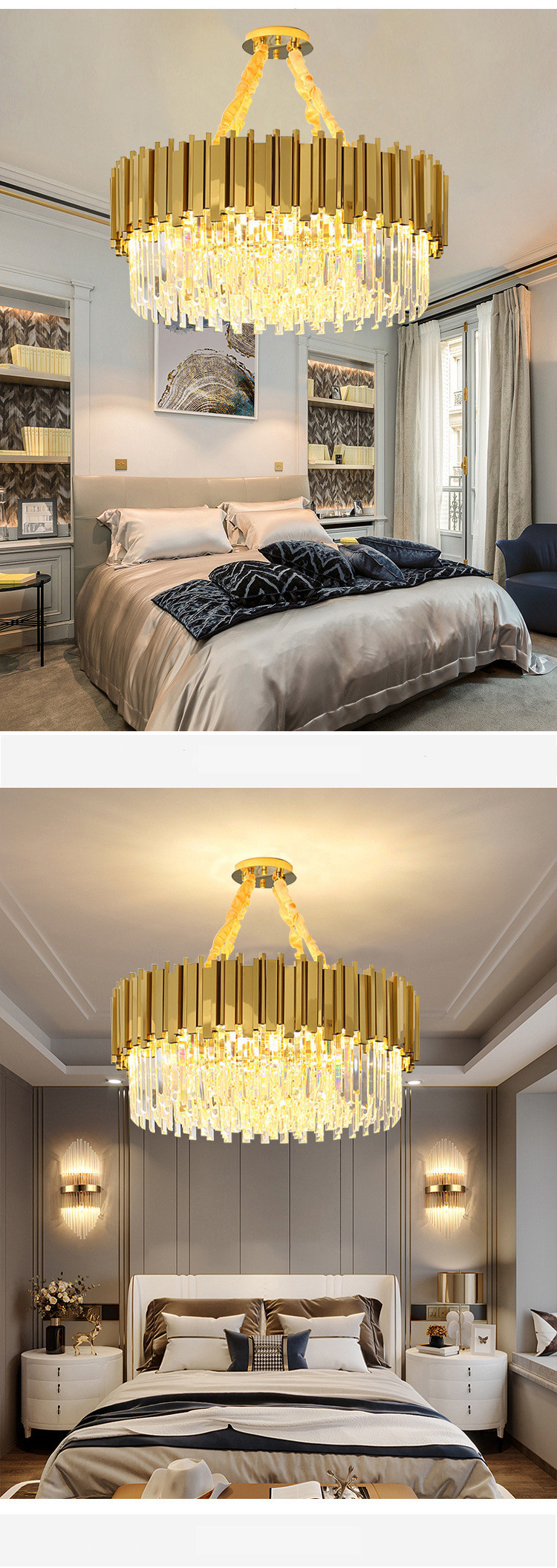 Suspended Modern Luxury Luminous Chandeller Lights