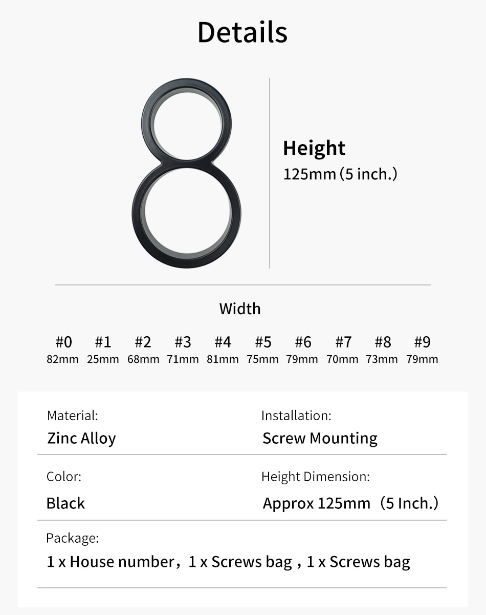 Wall Numbers Letters Signs