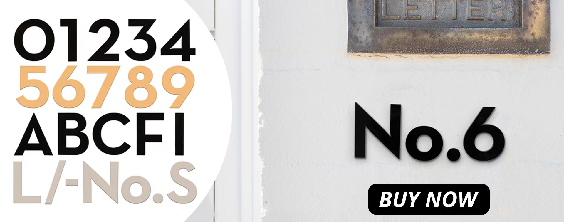 Wall Numbers Letters Signs