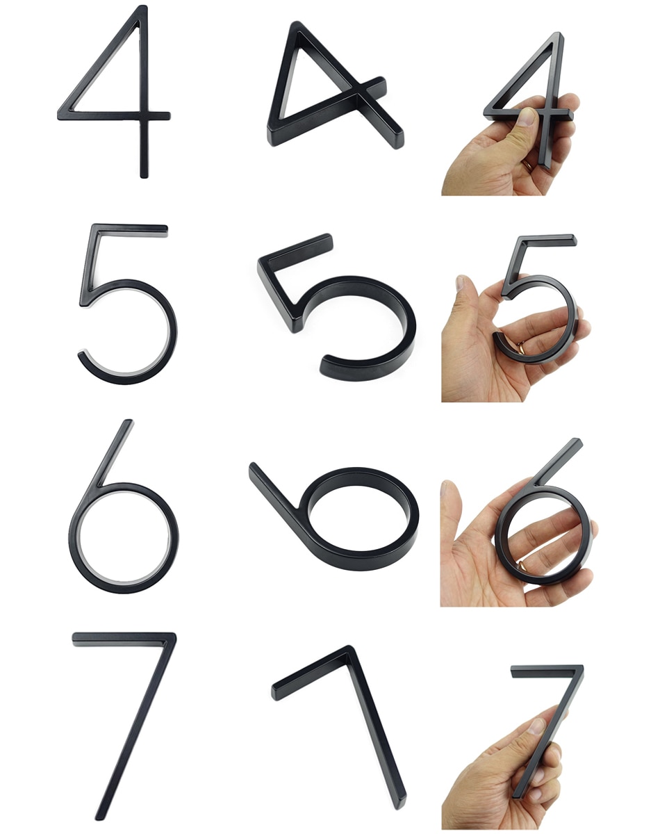Wall Numbers Letters Signs
