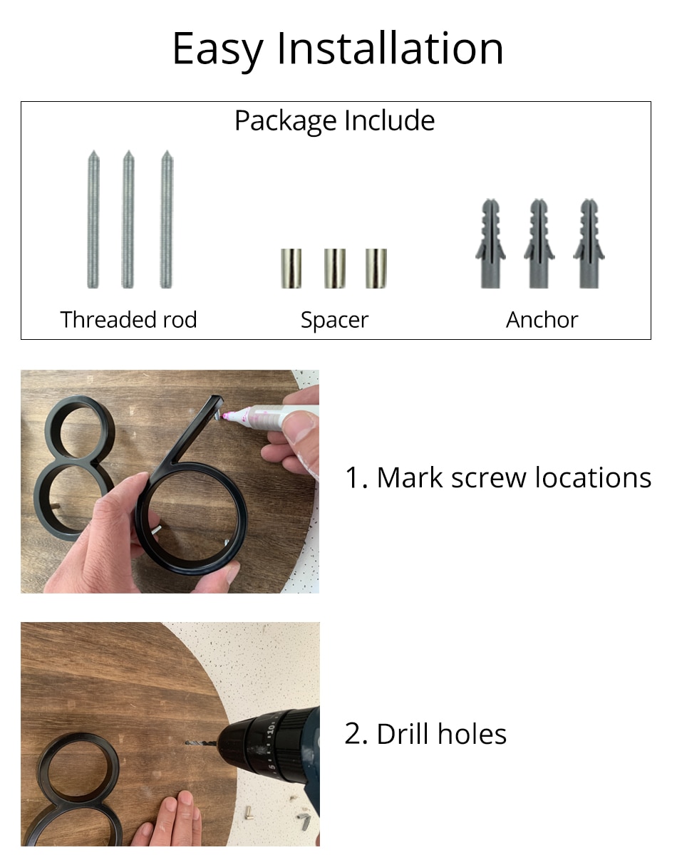 Wall Numbers Letters Signs