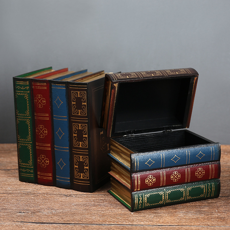 Mini Wood Decorative Books