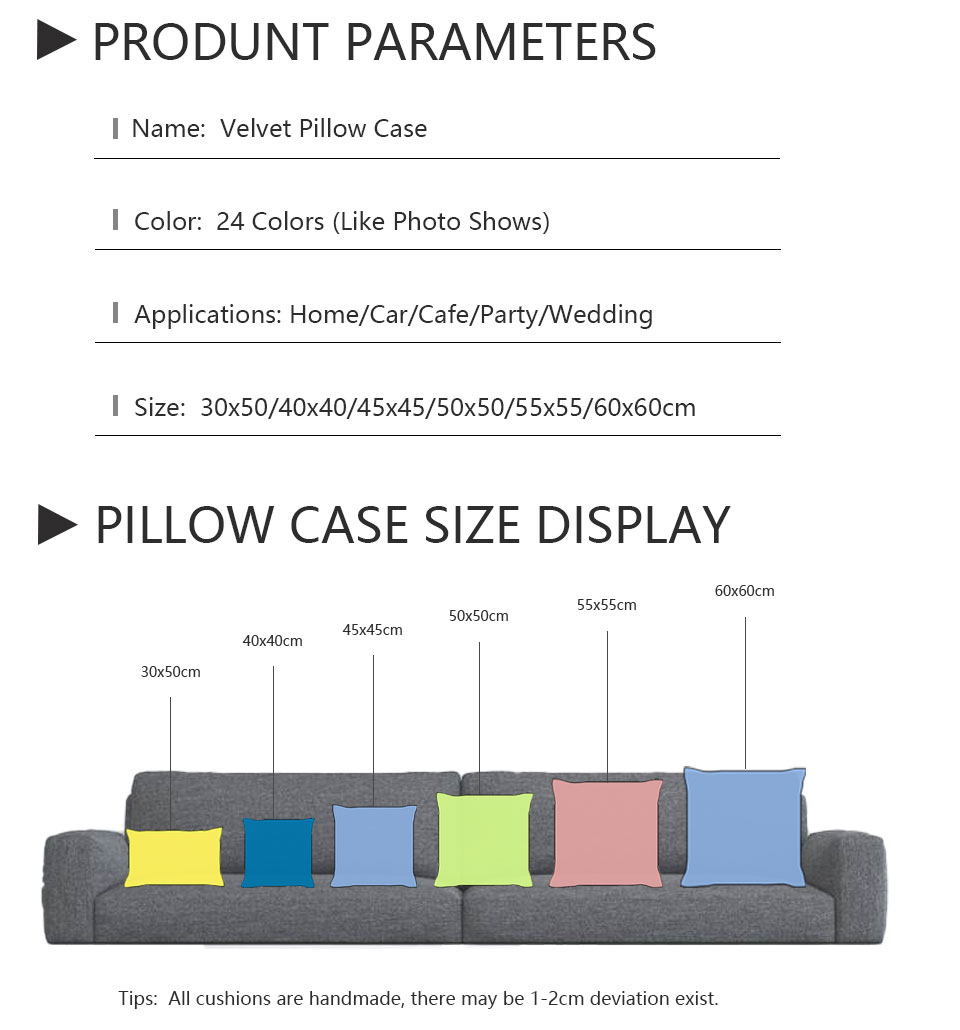 Soft Velvet Throw Pillows