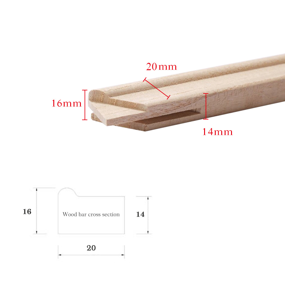 Solid Wood Canvas Picture Frames