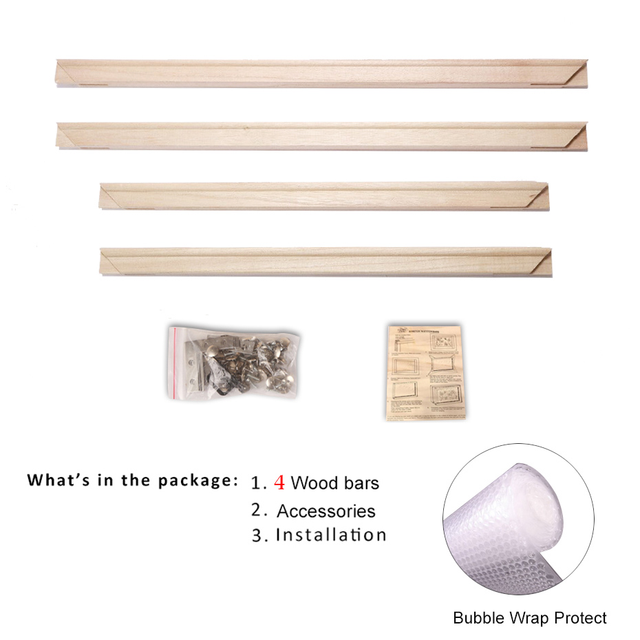 Solid Wood Canvas Picture Frames