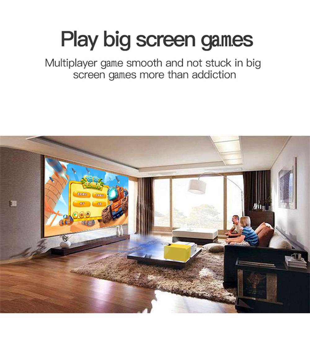 Mini Portable Audio Video Home Projector