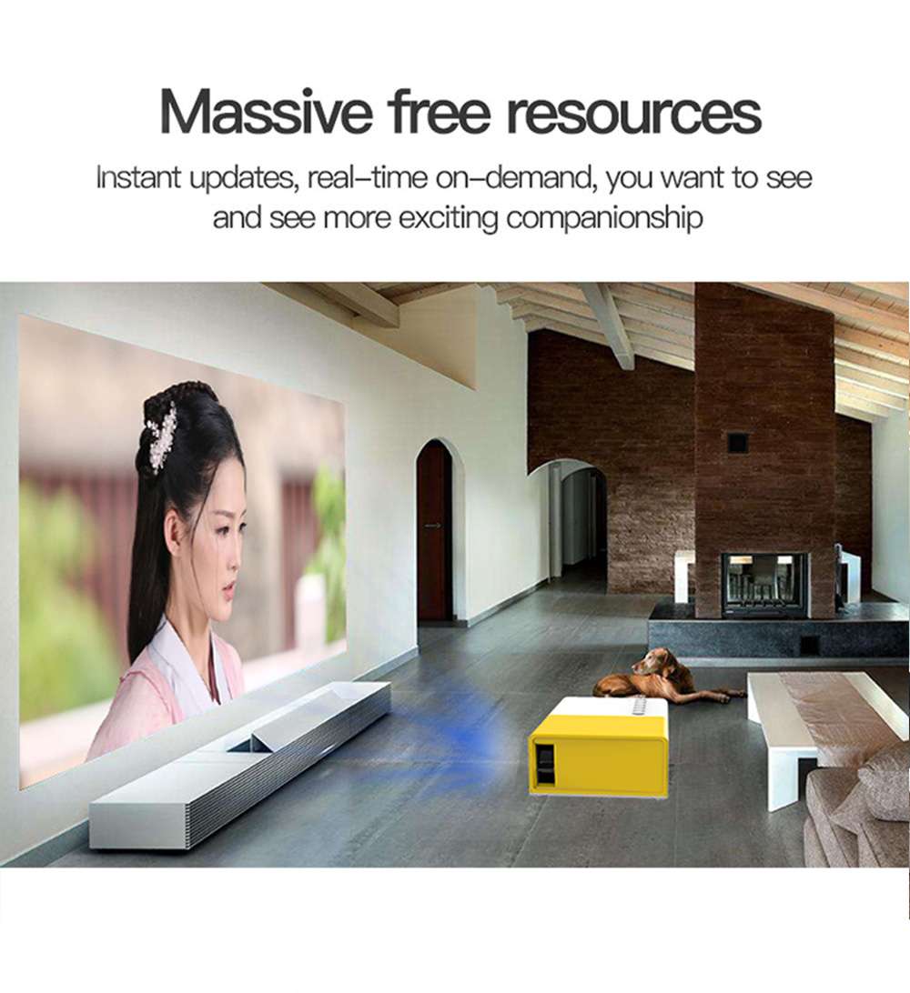 Mini Portable Audio Video Home Projector