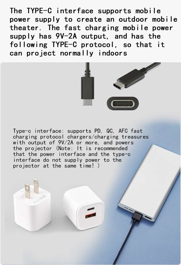 Mini Portable Audio Video Home Projector