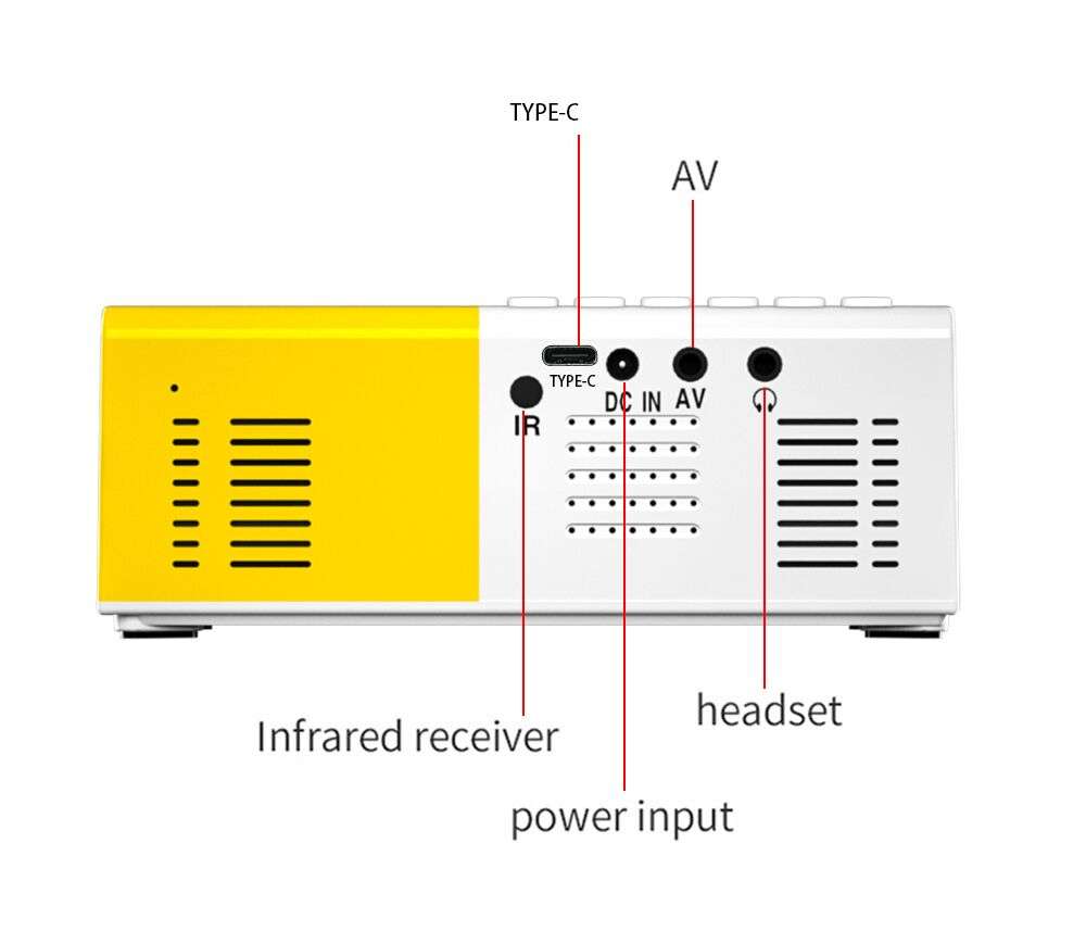 Mini Portable Audio Video Home Projector