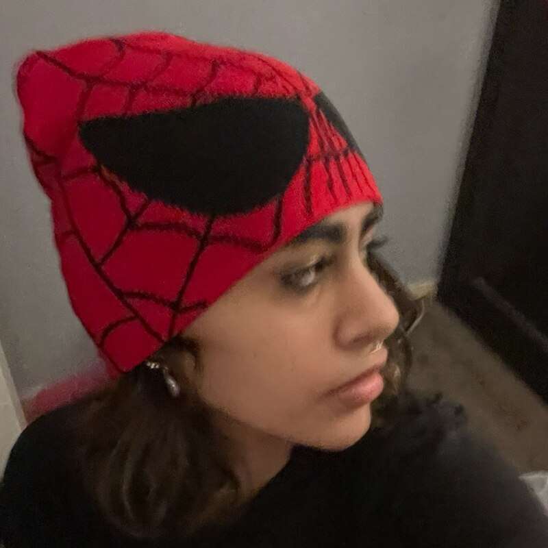 New Cartoon Spider Embroidered Beanies