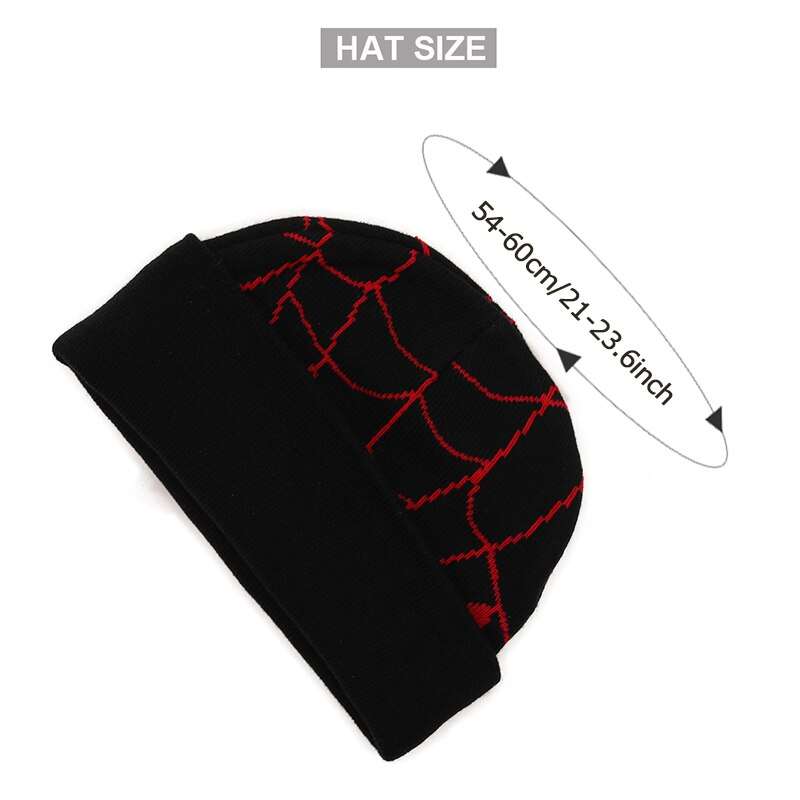 New Cartoon Spider Embroidered Beanies