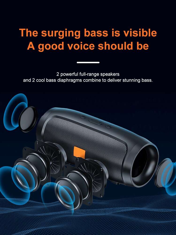 Multimedia Wireless Bluetooth Dual Stereo Speaker