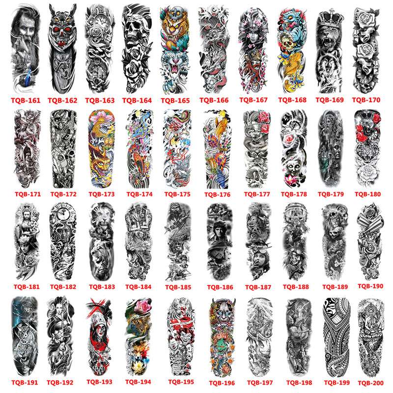 Waterproof Temporary Tattoo Sticker For Men And Wp,em