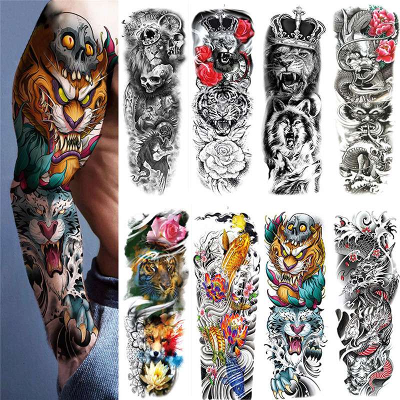 Waterproof Temporary Tattoo Sticker For Men And Wp,em